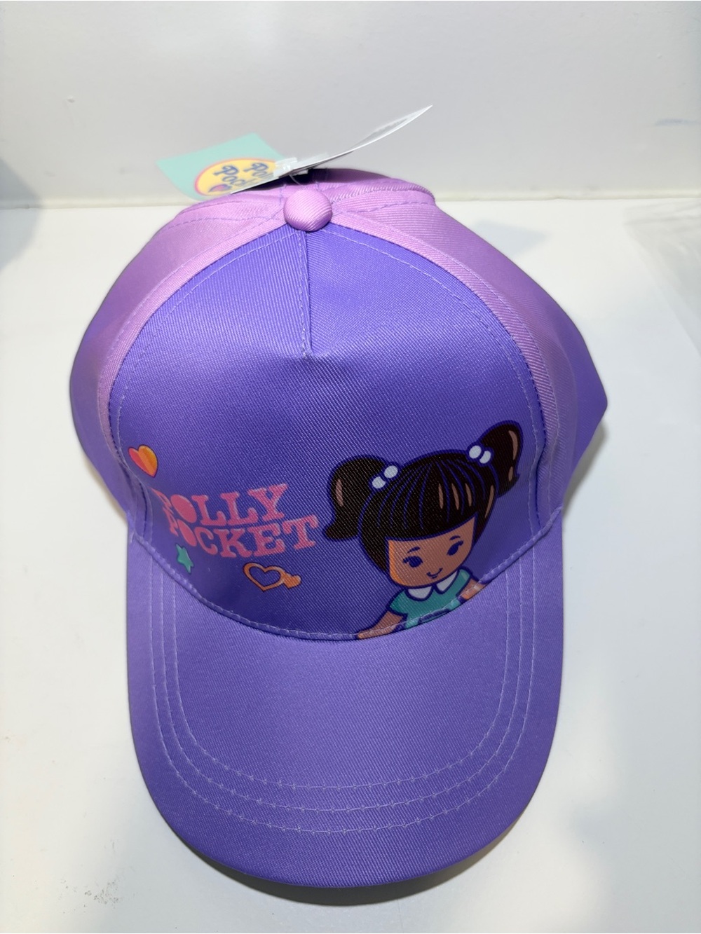 Polly Pocket Purple Girls Baseball Snapback Cap Hat 4-6x